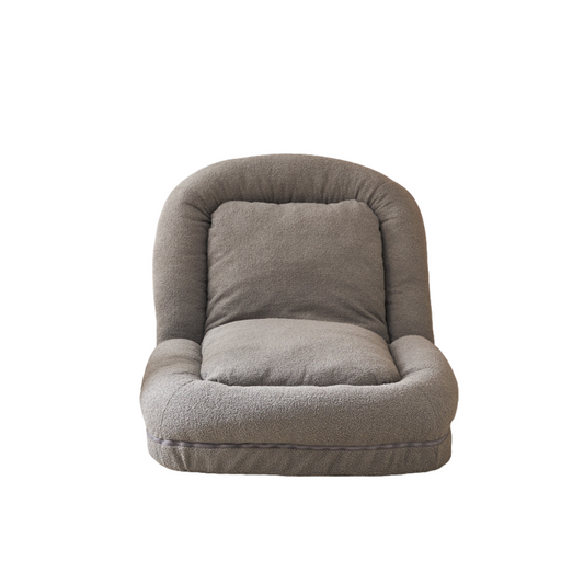 Triple Fold-Down Metal Gray Sofa