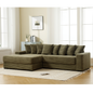[NEW ARRIVED] [VIDEO PROVIDED] Oversized Two-Piece Couches, L Shaped Sofa, Corduroy, Left Chaise Daybed,with Armrests,Eight Throw Pillows,Corner Sofa,Easy To Assemble, Green