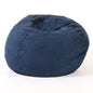 Comfortable High-Density Shredded Foam Bean Bag Chair with Removable Microsuede Cover, Midnight Blue