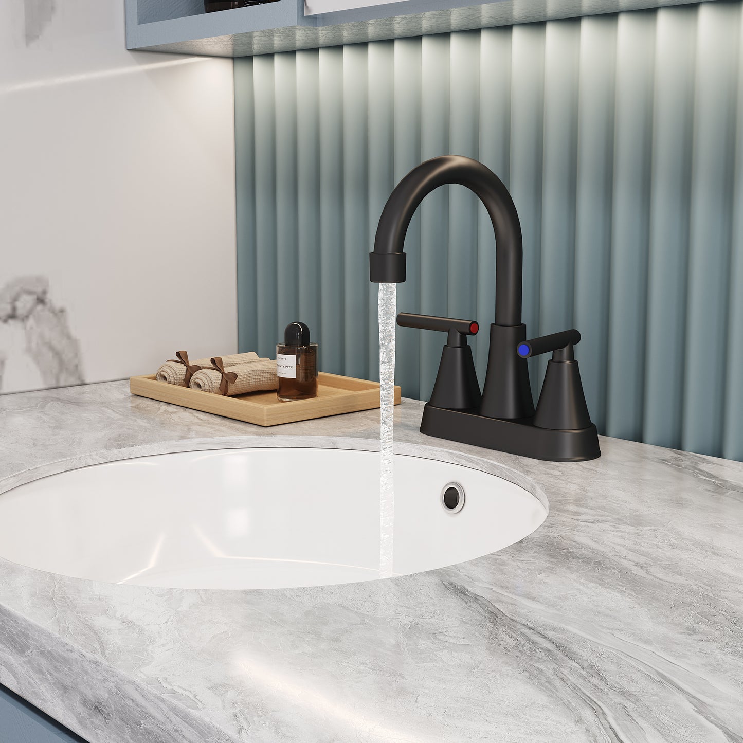 Bothwa Home 7.86' CUPC Certified 2-handle Bathroom Sink Faucet (Matt Black)