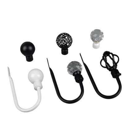 Modern White Metal Accessories Tie Back Hook Tassels Curtain Tiebacks Elegant Decorative Rope Holder Classic Luxury