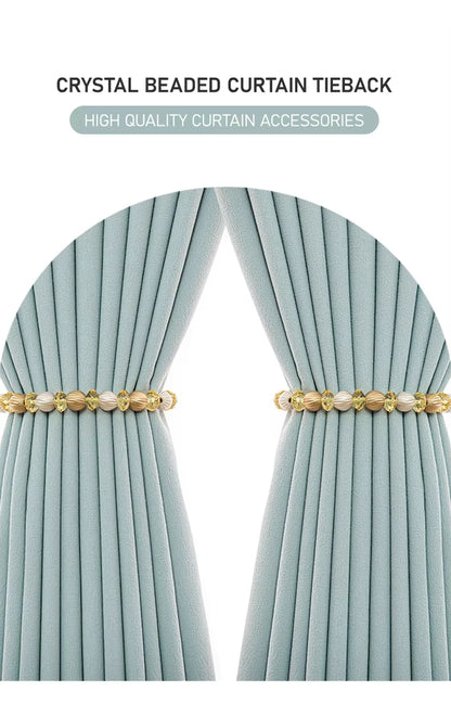 New Style Living Room Decoration 2 Pieces Acrylic Curtain Tie Back Accessories Luxury