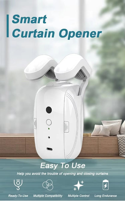 Smart ABS Electronic Curtain Rod Opener Tuya WiFi Automatic Curtain Drivers for Office for Hotels
