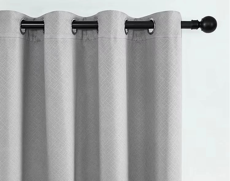 1 Piece 100% Blackout Curtains Modern Ready Made Black Out Grommet Curtain Thermal Insulated Drapes for Bedroom