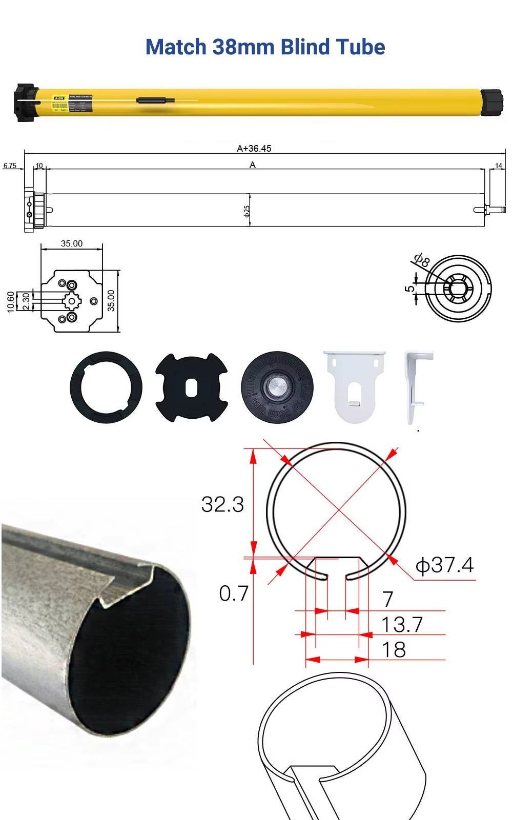 Zigbee Zebra Roller Blinds Motor Rechargeable Battery Smart Motorized Blinds Tubular Motor