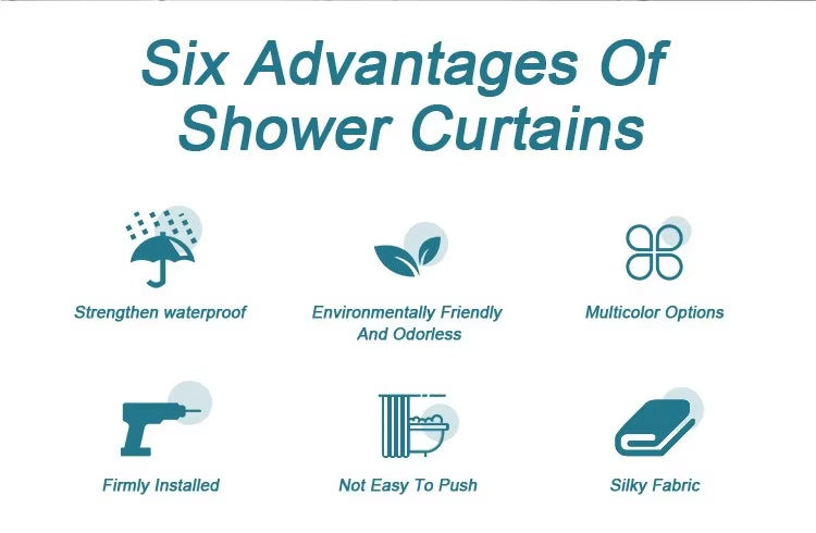 Custom 3D Printed Shower Curtains for Bathroom