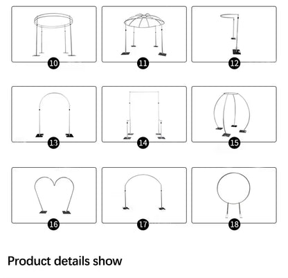 Heavy Duty Double Crossbar Pipe Drape Kit with AdjustableBackdrop Stand Wedding Decor for Parties Birthdays-Minimum Order One