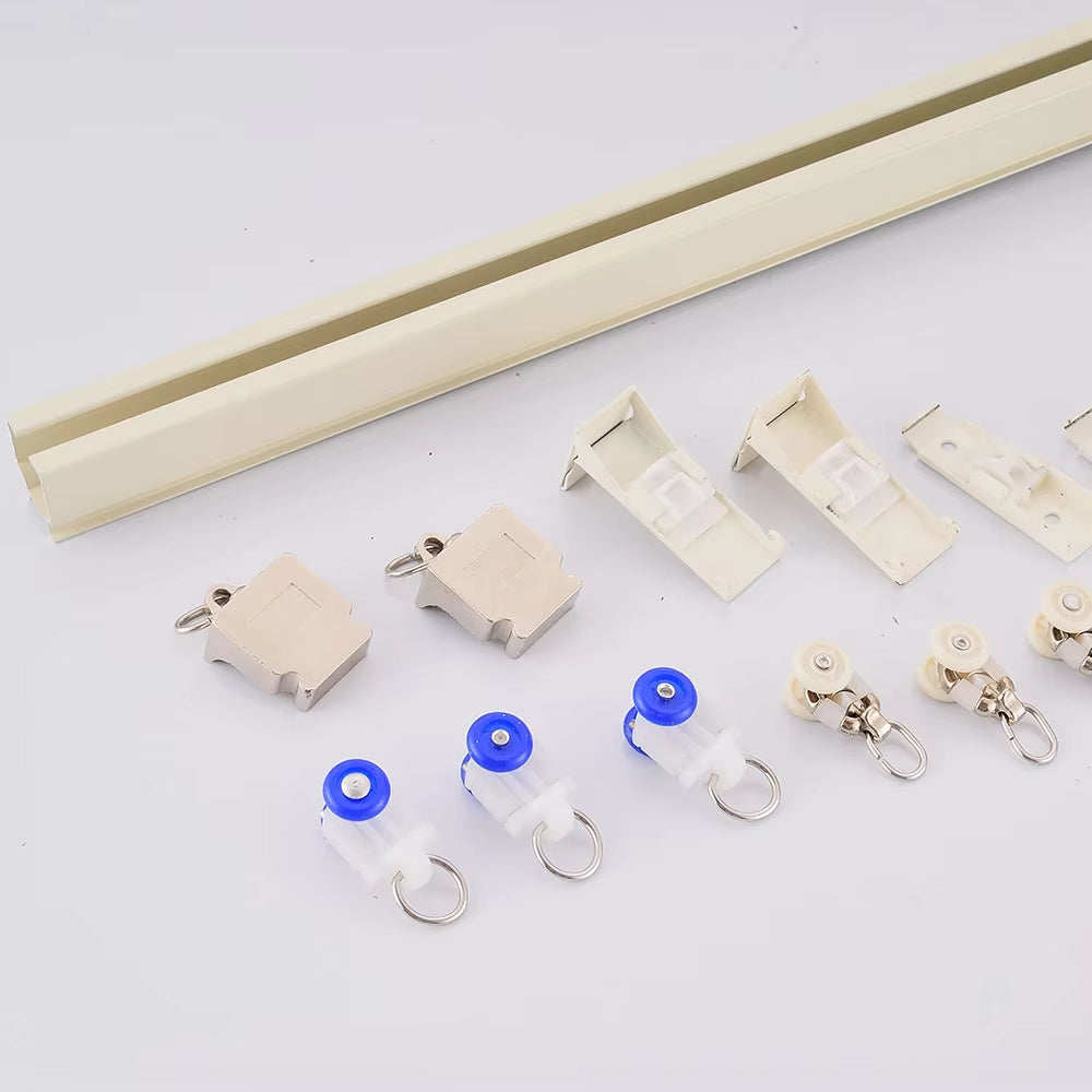 Straight Wall Mounted Aluminum Profile Curtain Rod Curtain Slide Window Sliding Track Rail