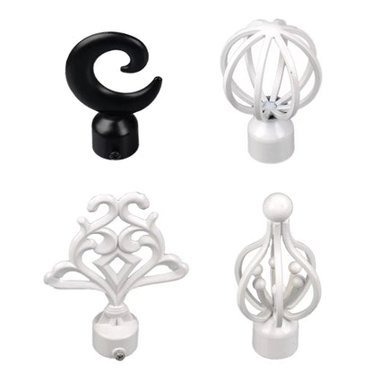 European Style Decorative Finials Decora New Arrivals Luxury Drapery Finials Metal Iron Curtain Rod Finials