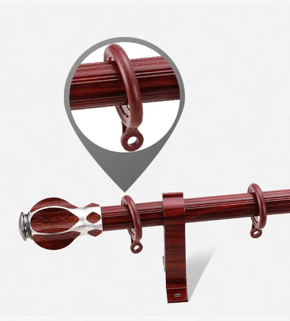 Luxury Wooden Curtain Rods Eco-friendly Decorative Double Curtain Pole Wood Curtain Rods for Windows