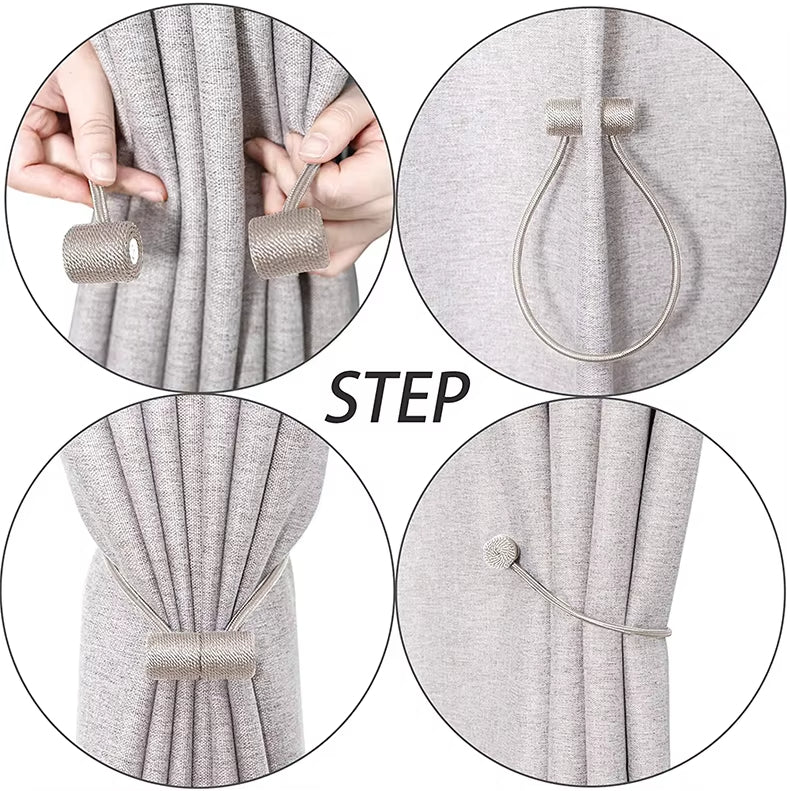 Factory Supply Curtain Tieback Wholesale Colorful Magnetic Curtain Tieback Gold