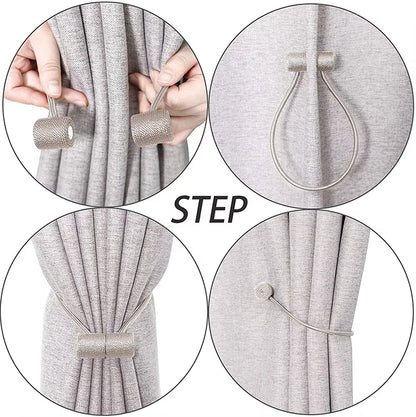 Factory Supply Curtain Tieback Wholesale Colorful Magnetic Curtain Tieback Gold