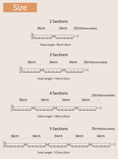 Premium Bathroom Corner Folding Shower Curtain Track Set No Drill Luxury Foldable Shower Curtains