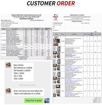 3m White Automatic Motorized Curtain Rods Set System with Accessories in Stock