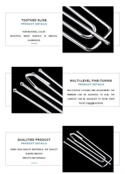Hot Selling Fork Electroplating Four Claw Hooks Thicken Shower Curtain Hooks Accessories