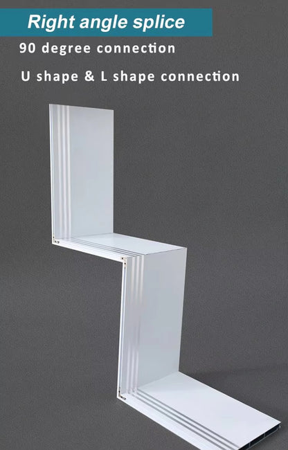 Double Curtain Track Rail Cassette Cover Aluminum Wall Mount Curtain Pelmet Box