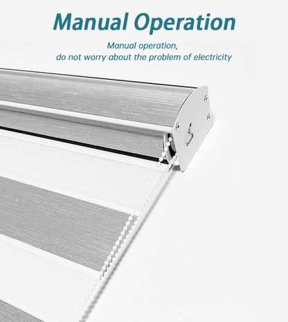 Modern Manual Day and Night zebra Aluminum Window Blackout Roller Roman Blinds Shades