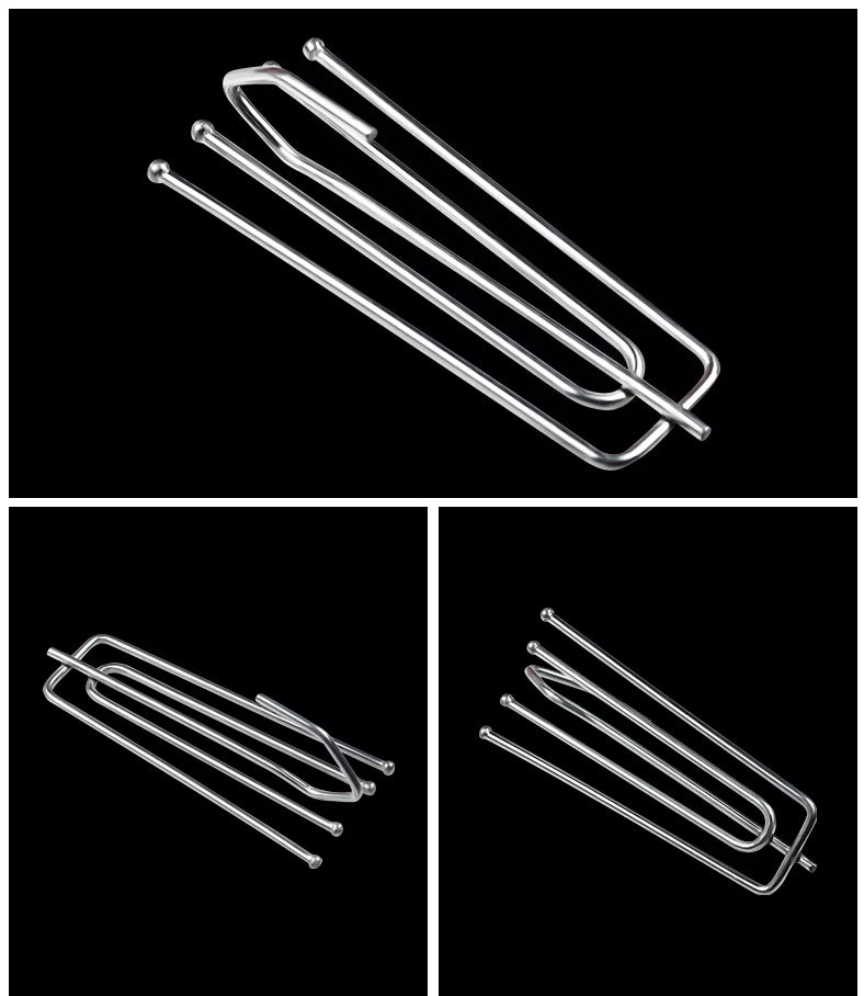 Hot Selling Fork Electroplating Four Claw Hooks Thicken Shower Curtain Hooks Accessories