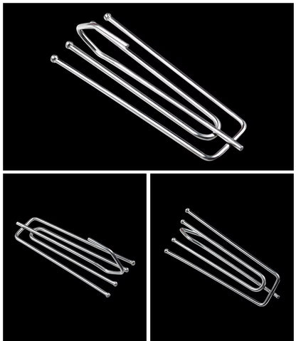 Hot Selling Fork Electroplating Four Claw Hooks Thicken Shower Curtain Hooks Accessories