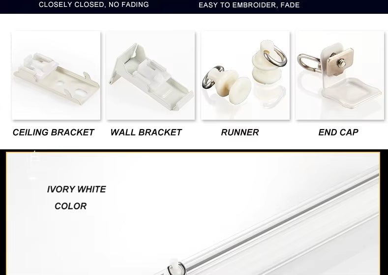 S Wave Curtain Runner Curtain Accessories Electric Curtain Ripple Runner