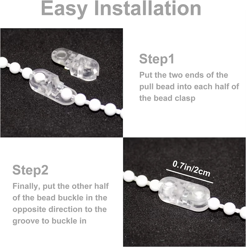 Manual Window Blind Parts Accessories Zebra Blinds Clutch Bead Plastic Ball Chain