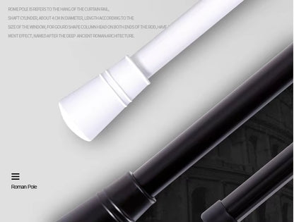 Eco-friendly Wholesale Customized Home Decoration 25mm Simple Metal Curtain Pole Aluminum Curtain Rod