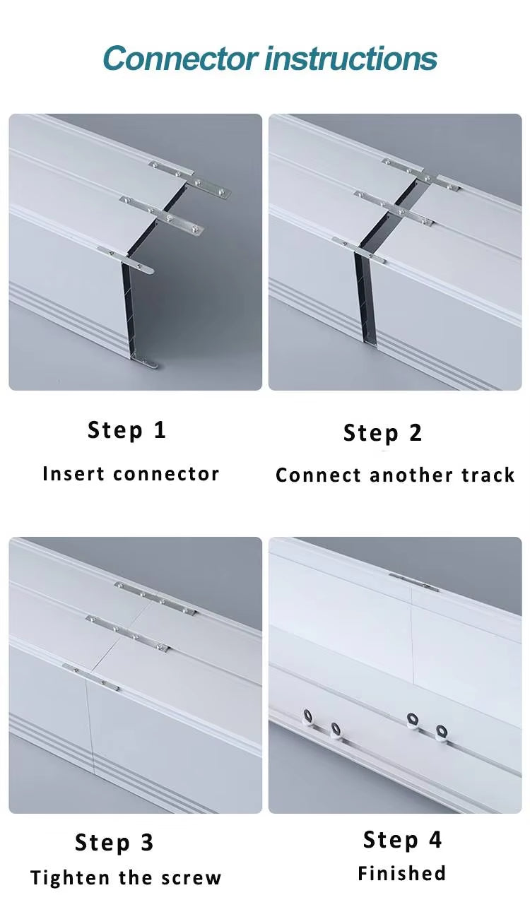 Large Size Plate Ceiling Wall Mounted Curtain Rail Pelmet Box Aluminum Curtain Track Cover