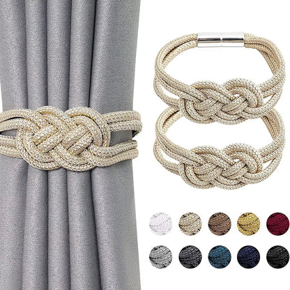 Low Price Home Decorative Rope Magnetic Curtain Holders Holdbacks Tieback