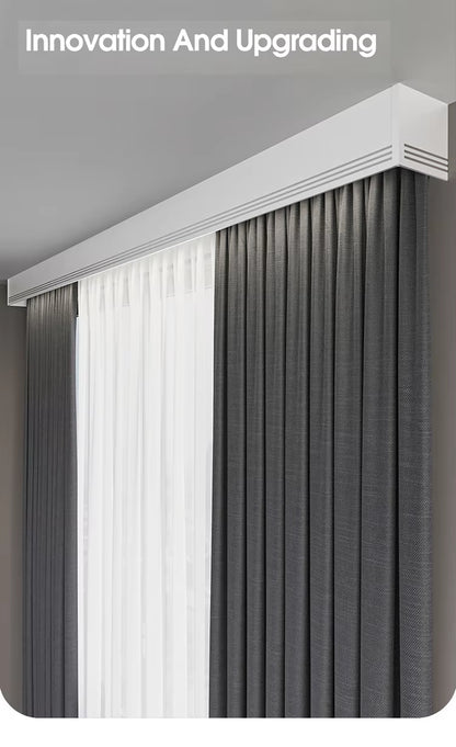 Eco-friendly 90 Degree Self Adhesive Ceiling Double Aluminium Metal Recessed Curtain Track