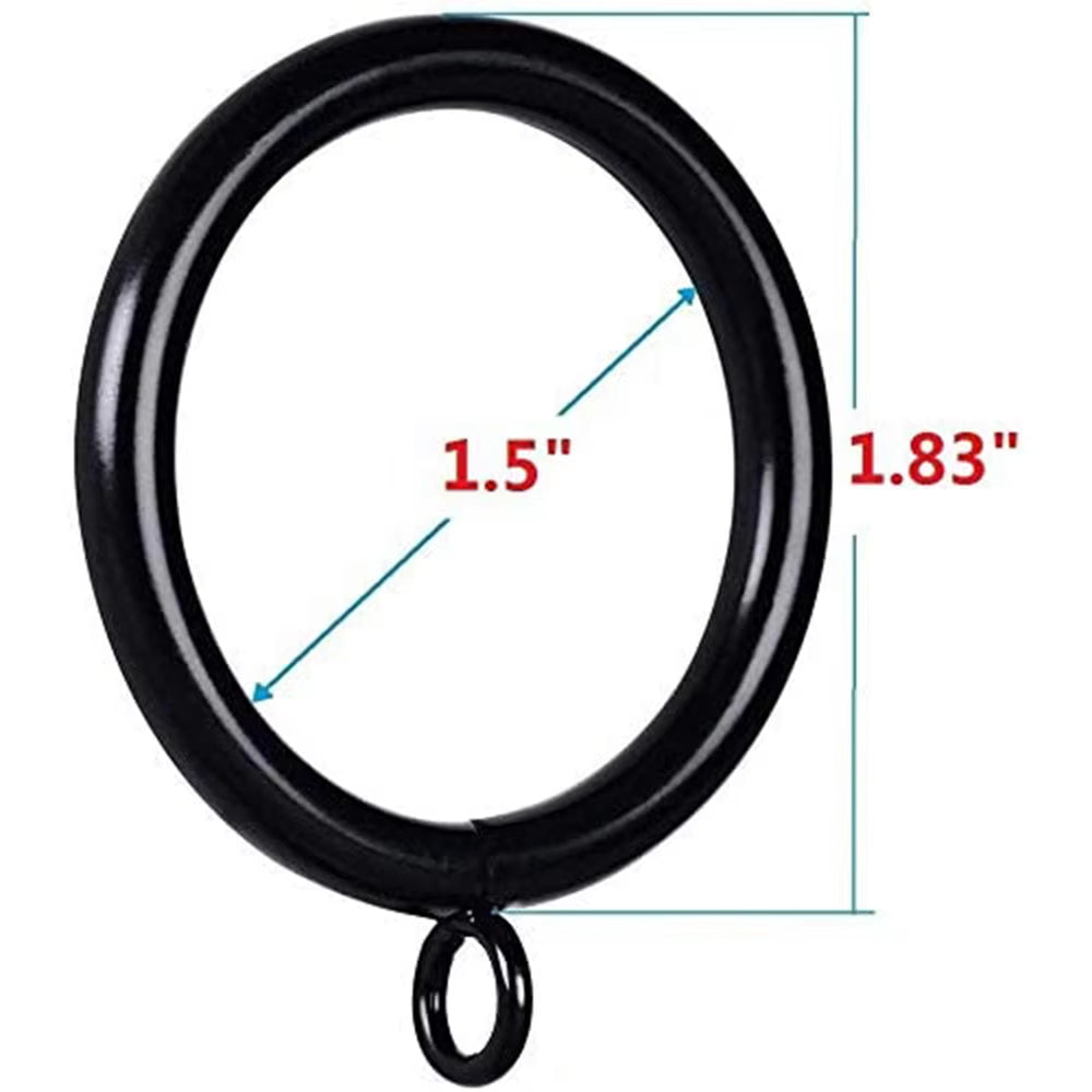 Decorative Heavy Blackout Shower Metal Gold Round Curtain Rings for Curtain Rod