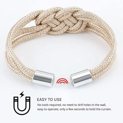 Low Price Home Decorative Rope Magnetic Curtain Holders Holdbacks Tieback