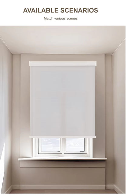 Custom Office Blackout Roller Shades Polyester Spring Control Roller Blinds for Window