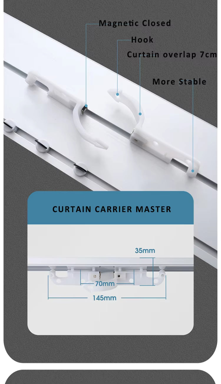 Eco-friendly 90 Degree Self Adhesive Ceiling Double Aluminium Metal Recessed Curtain Track