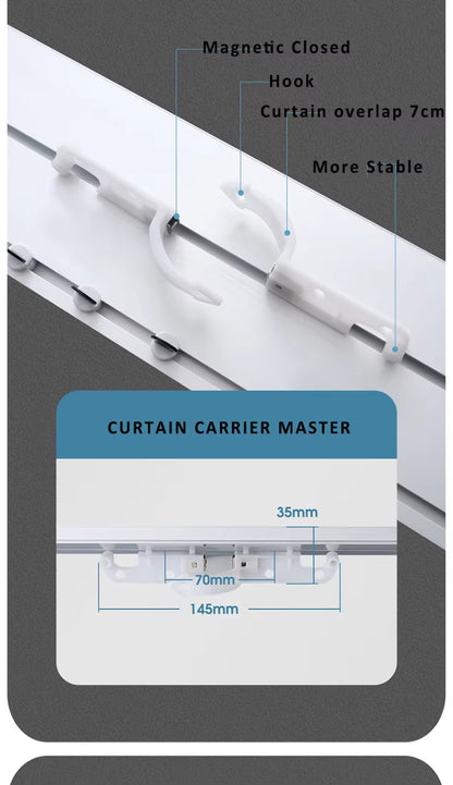 Eco-friendly 90 Degree Self Adhesive Ceiling Double Aluminium Metal Recessed Curtain Track