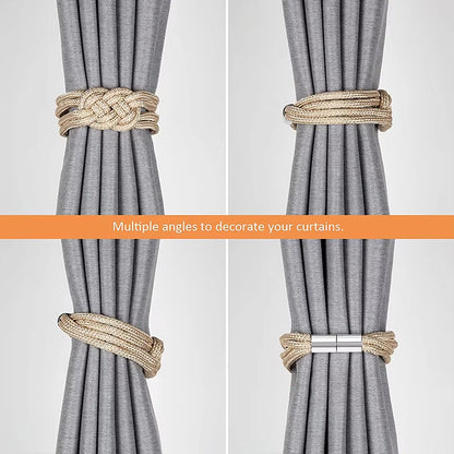 Low Price Home Decorative Rope Magnetic Curtain Holders Holdbacks Tieback