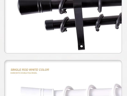 Eco-friendly Wholesale Customized Home Decoration 25mm Simple Metal Curtain Pole Aluminum Curtain Rod