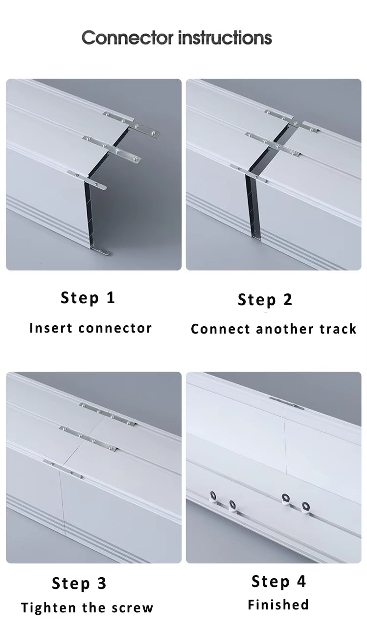 Eco-friendly 90 Degree Self Adhesive Ceiling Double Aluminium Metal Recessed Curtain Track