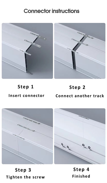 Eco-friendly 90 Degree Self Adhesive Ceiling Double Aluminium Metal Recessed Curtain Track