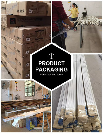 Hot Sale Home Decor Rod Curtain Customized Ceiling and Wall Double Window Pipe Curtain Rod