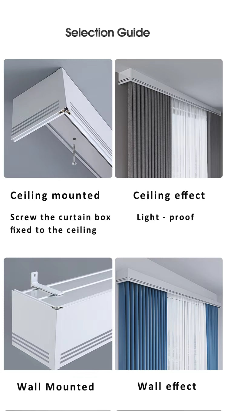 Eco-friendly 90 Degree Self Adhesive Ceiling Double Aluminium Metal Recessed Curtain Track