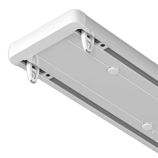 Luxurious Heavy Duty Ceiling Silent Aluminum Double Curtain Tracks with 90 Degree Connector