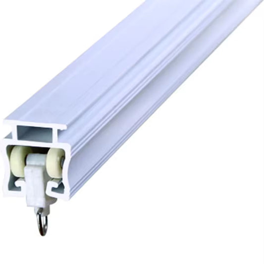 5M Long Pvc Plastic Balcony Manual Ceiling Curtain Guide Rail Track for for Pvc Ceiling