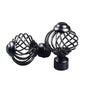 28mm Fancy Decor Cone Shaped Rose Gold Wrought Iron Curtain Rod and Finials