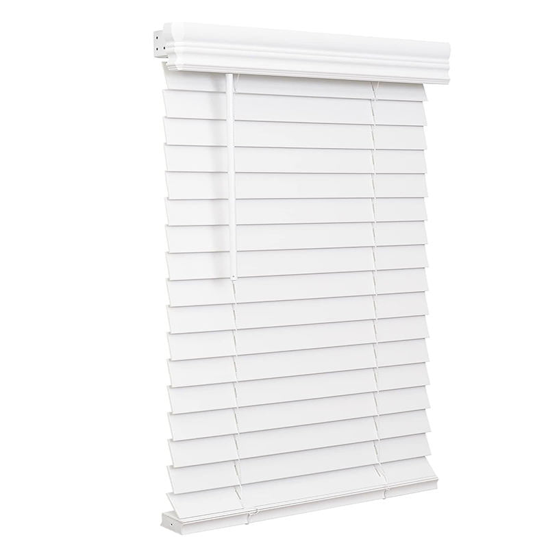 Durable Plastic Material Wooden Blinds Cordless for Window