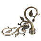 28mm Different Types Y Rose Gold Metal Curtain Rod Finials for Curtain Rods