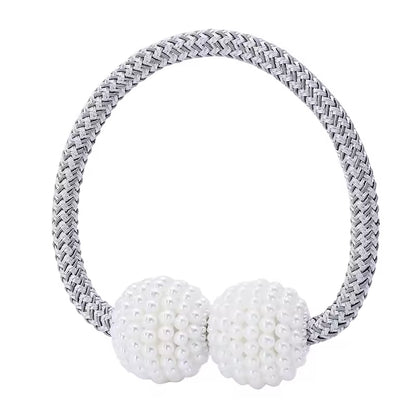 Popular Magnetic Curtain Tiebacks Home Drapery Decorative Rope Buckle Holdback Holder Curtain Poles Tracks Accessories