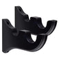 35mm Decorative Wall Mounted Heavy Duty Double Wooden Curtain Rod Bracket