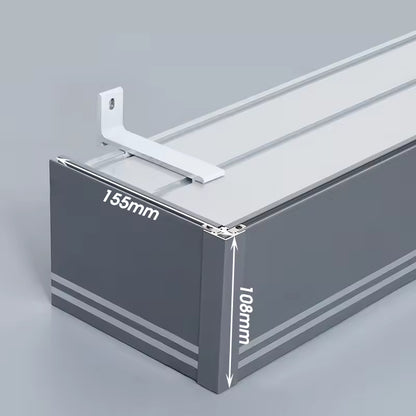 Eco-friendly 90 Degree Self Adhesive Ceiling Double Aluminium Metal Recessed Curtain Track