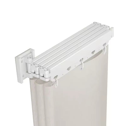 Premium Bathroom Corner Folding Shower Curtain Track Set No Drill Luxury Foldable Shower Curtains