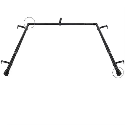 Extendable Tension Bronze Bending Curtain Rod Metal Telescopic Shower Rod Corner Curtain Rod for Bay Window